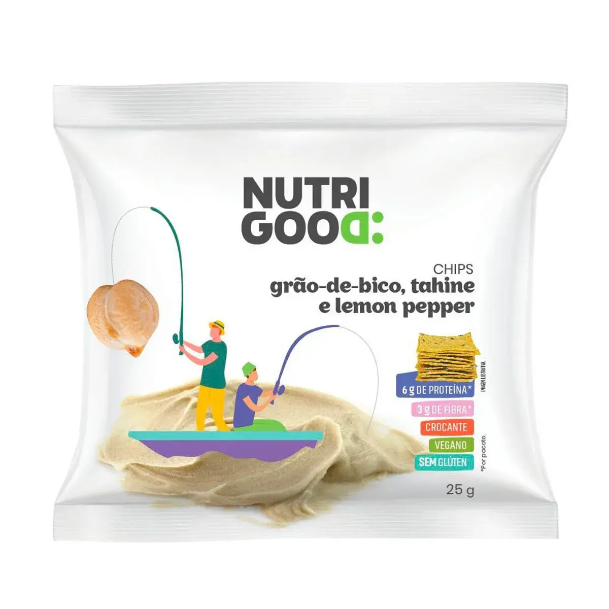 Chips Assado Nutrigood Grão de Bico com Lemon Pepper com 25g