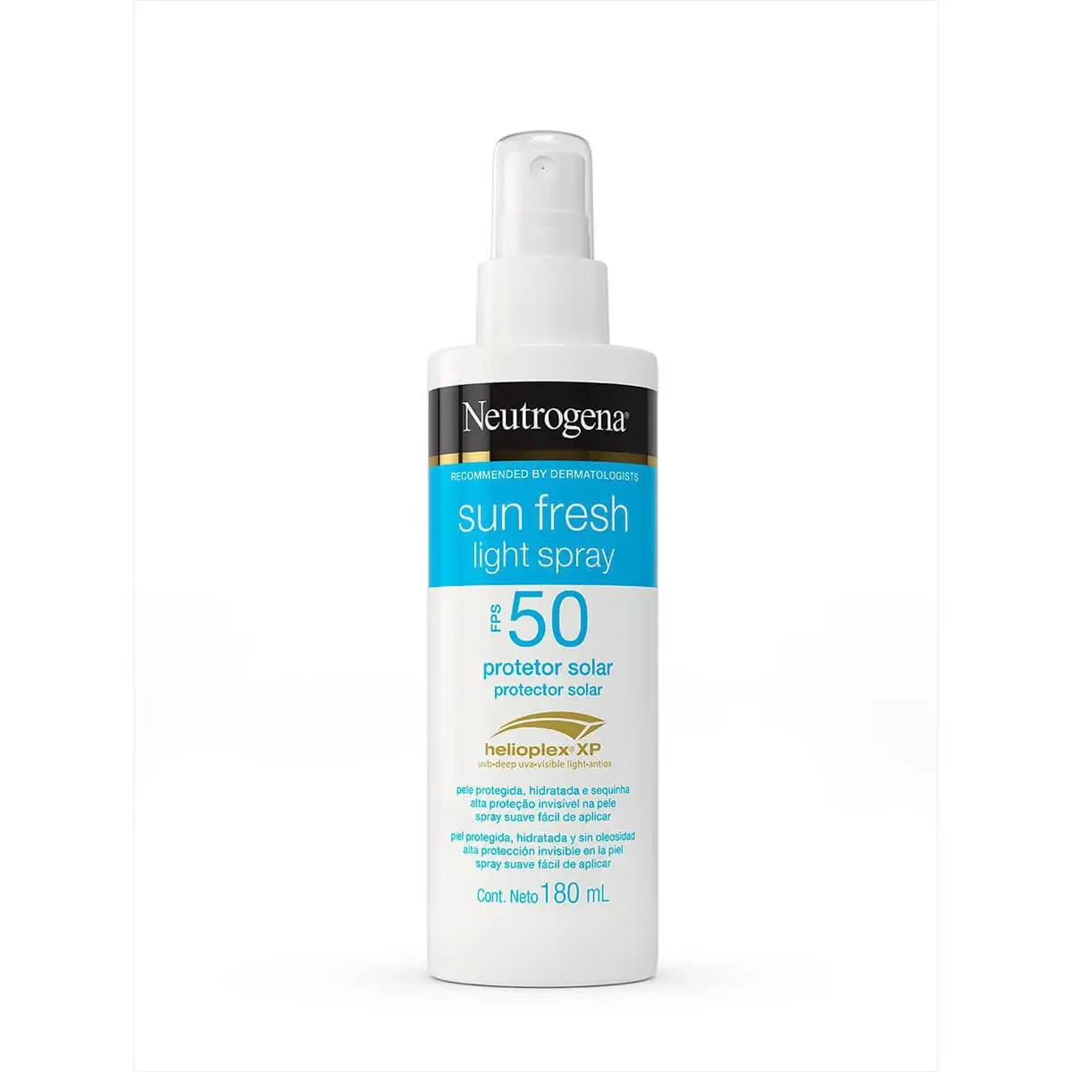 Protetor Solar Corporal Neutrogena Sun Fresh Light Spray FPS 50 180ml