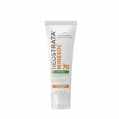 Protetor Solar NeoStrata Minesol FPS 70 Oil Control Facial com Cor Médio Escuro com 40g