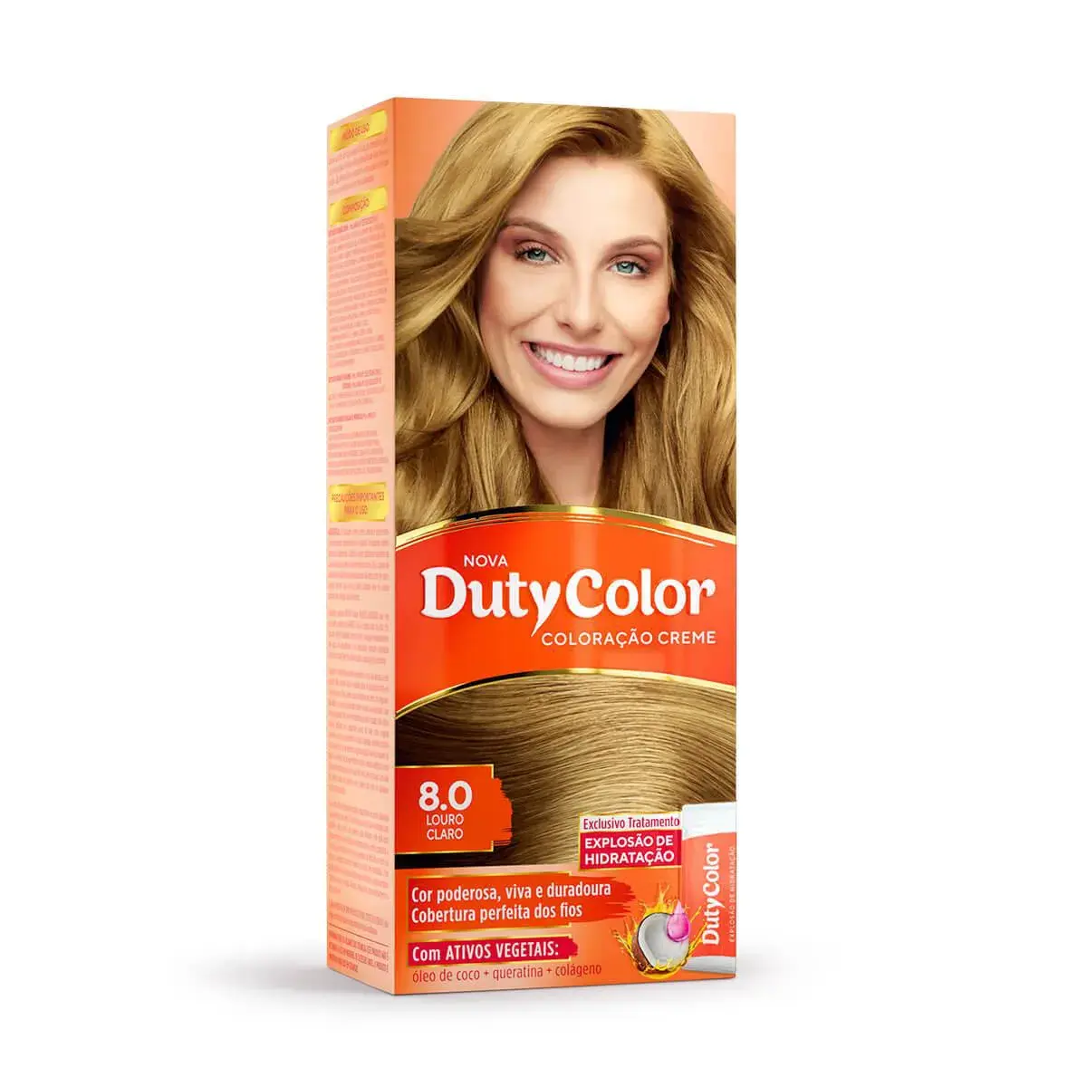 Coloração Creme DutyColor 8.0 Louro Claro com 1 unidade