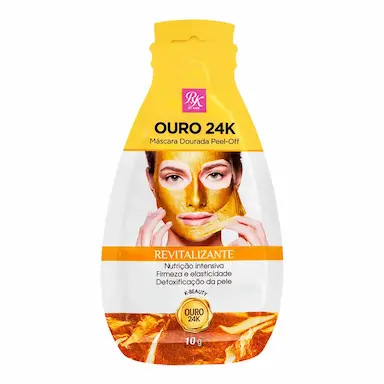 Máscara Facial Dourada Peel-Off RK By Kiss Revitalizante com 1 unidade