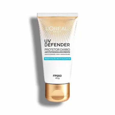 Protetor Solar Facial L'Oréal Paris UV Defender Hidratação FPS 60 40g