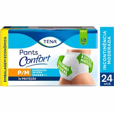 Roupa Íntima Tena Pants Confort P/M 24 unidades