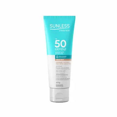 Protetor Solar Facial Sunless Bege Médio FPS50