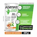 Suplemento Alimentar em Pó Fortifit Plant Protein Sabor Baunilha com Caramelo com 460g