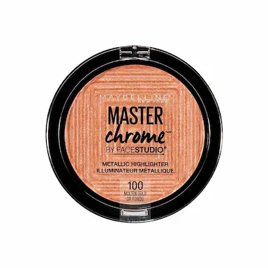 Iluminador em Pó Maybelline Face Studio Master Chrome Molten Gold com 6,7g