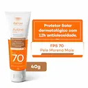 Protetor Solar Facial Actine Colors Pele Morena Mais FPS70 40g