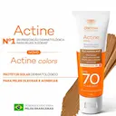 Protetor Solar Facial Actine Colors Pele Morena Mais FPS70 40g