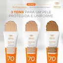 Protetor Solar Facial Darrow Actine Colors Pele Clara FPS 70 com 40g