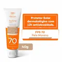 Protetor Solar Facial Actine Colors Pele Morena FPS 70 com 40g