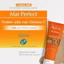 Protetor Solar Facial Avène Mat Perfect Aqua-Fluido com Cor FPS30 com 40g