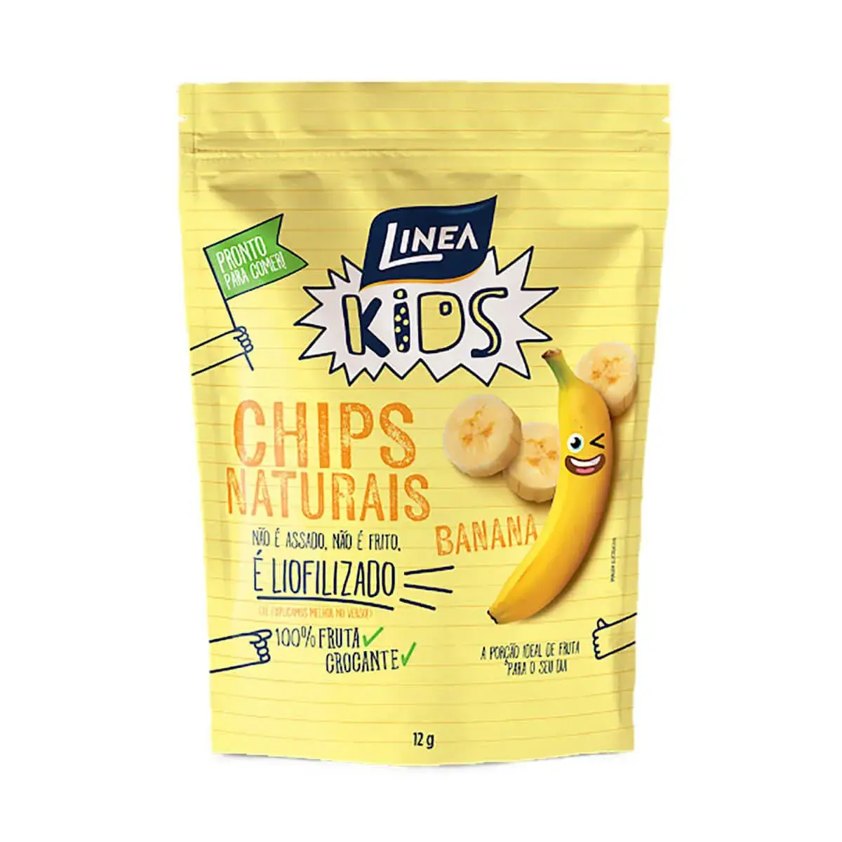 Chips Naturais Linea Kids Sabor Banana com 12g
