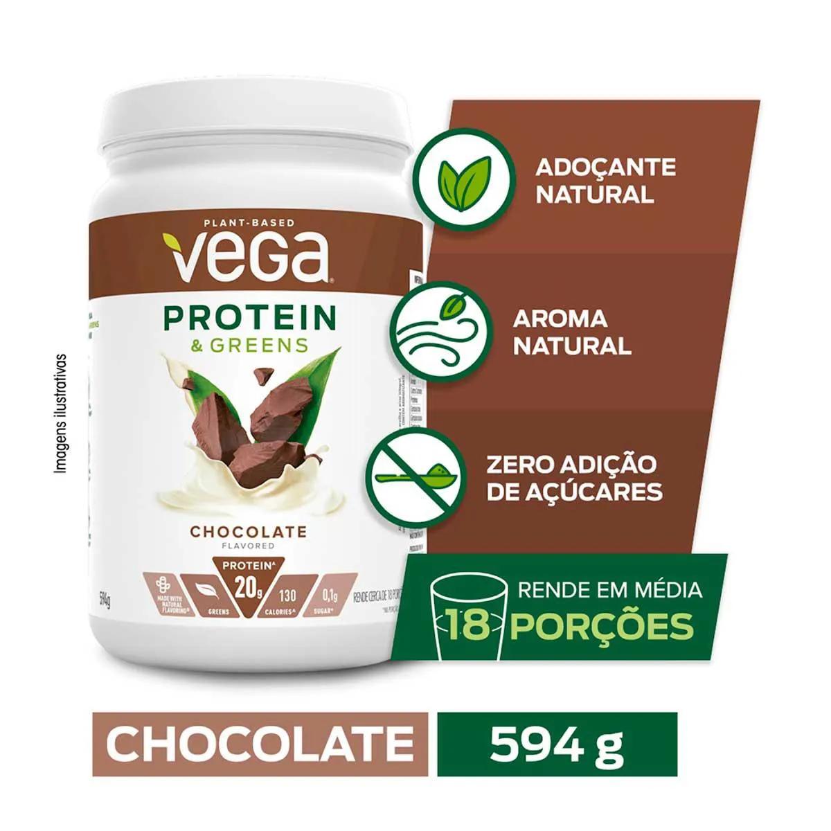 Shake Vega Protein & Greens Chocolate 594g