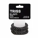 Elástico em Mola para Cabelo Triss/Needs Cor Preta Tamanho M com 3 Unidades