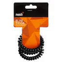 Elástico em Mola para Cabelo Triss/Needs Cor Preta Tamanho M com 3 Unidades