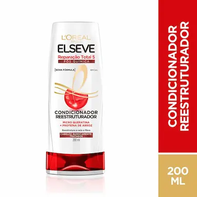 Condicionador Elseve L'Oréal Reparação Total 5 Pós Química com 200ml