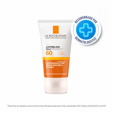 Protetor Solar Facial Anthelios XL Protect Cor Morena Mais FPS60