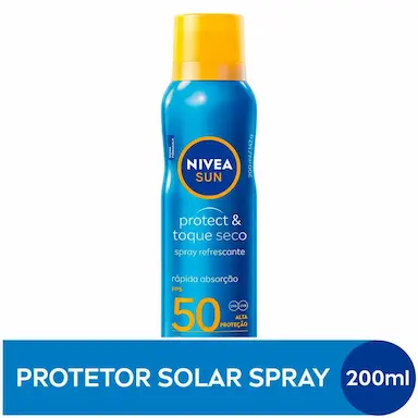 Protetor Solar Corporal Spray Nivea Sun Protect&Fresh FPS 50 200ml