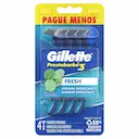 Aparelho de Barbear Gillette Prestobarba 3 Fresh Descartável com 4 unidades