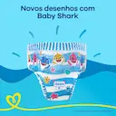 Fralda Pampers Praia e Piscina Splashers Baby Shark XG - 10 Unidades