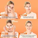 Máscara de Olhos em Tecido Garnier Hidra Bomb Suco de Laranja 6g