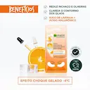Máscara de Olhos em Tecido Garnier Hidra Bomb Suco de Laranja 6g
