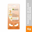 Máscara de Olhos em Tecido Garnier Hidra Bomb Suco de Laranja 6g