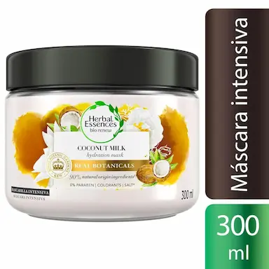 Máscara Capilar Intensiva Herbal Essences Bio Renew Coconut Milk com 300ml