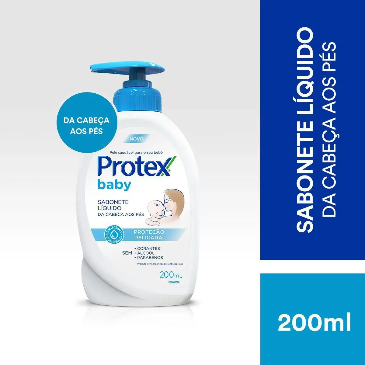 Sabonete Líquido Infantil Protex Baby Cabeça aos Pés com 200ml