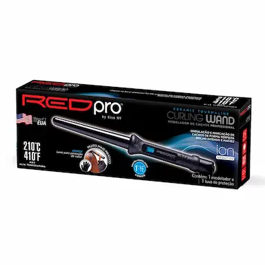 Babyliss Modelador de Cachos Red Pro Kiss New York Curling Wand Cônico com 1 unidade