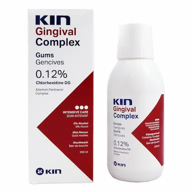 Enxaguante Antisséptico Bucal Kin Gingival Complex com 250ml