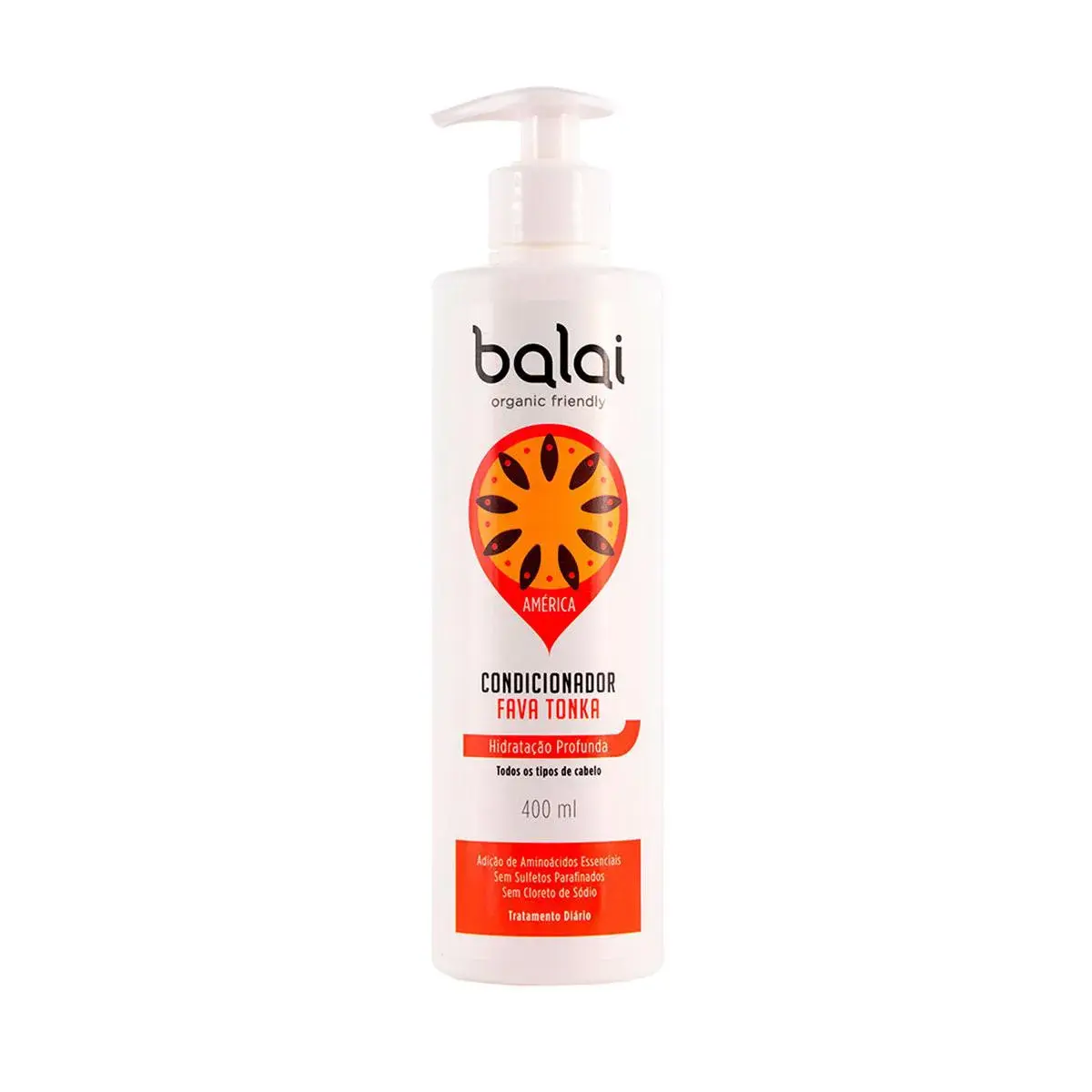 Condicionador Vegano Balai América Fava Tonka Hidratação Profunda com 400ml