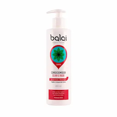 Condicionador Vegano Balai Europa Oliva & Aloe Restauração e Reparação com 400ml