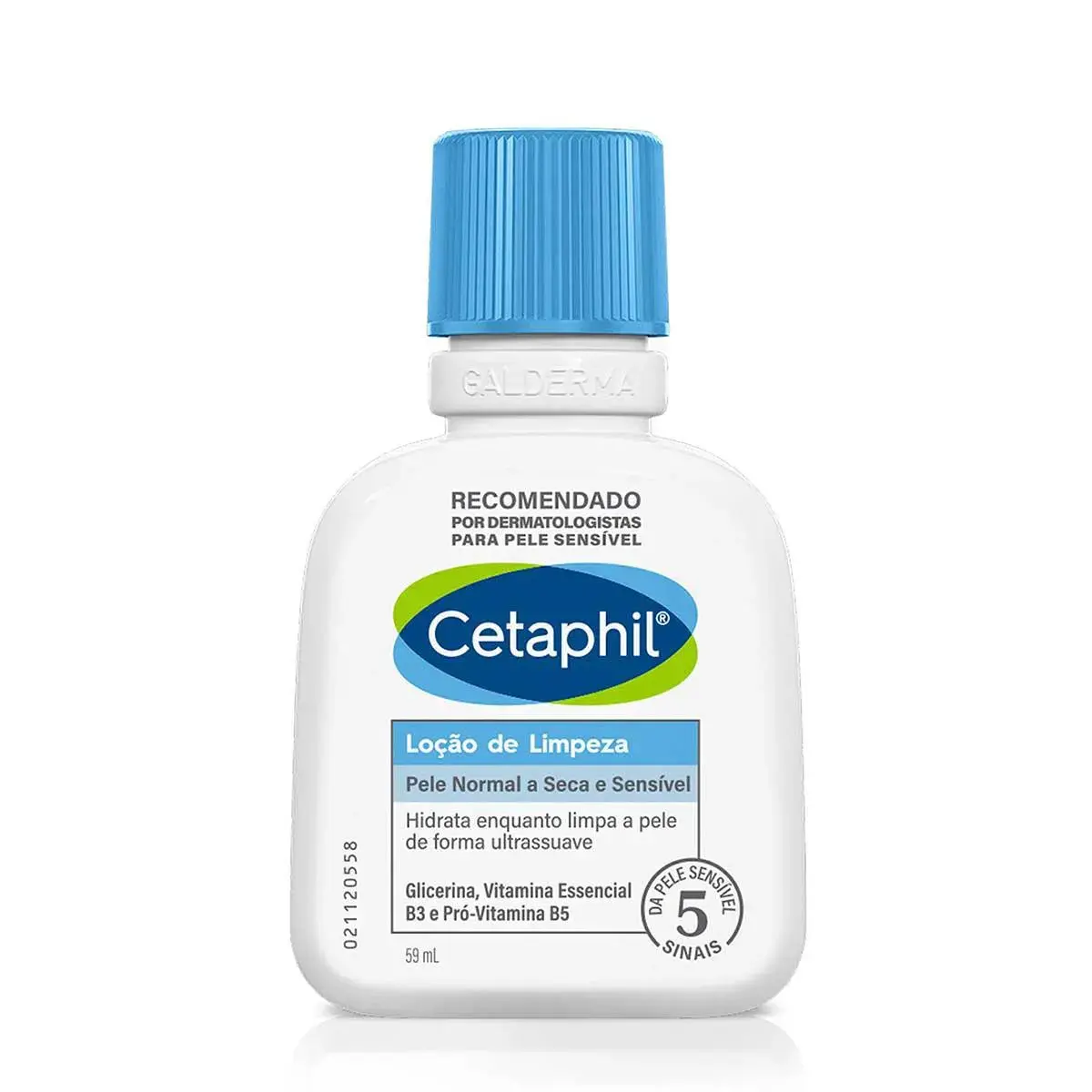 Loção de Limpeza Cetaphil Corpo e Rosto Pele Seca e Sensível com 59ml