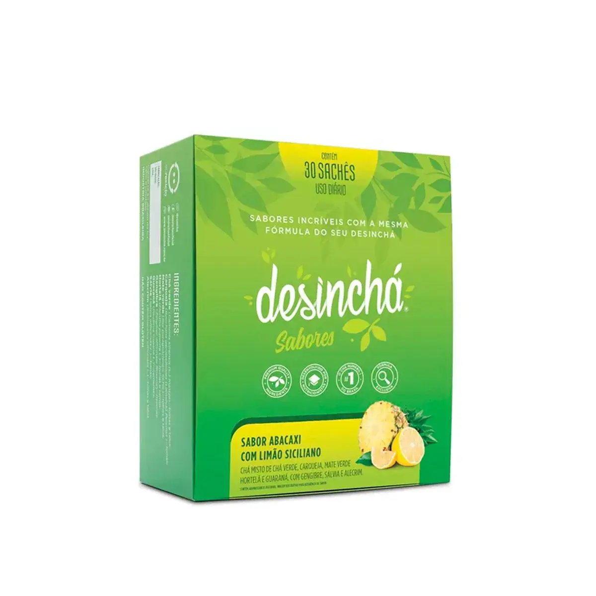 Desinchá Sabores Abacaxi com Limão Siciliano com 30 sachês