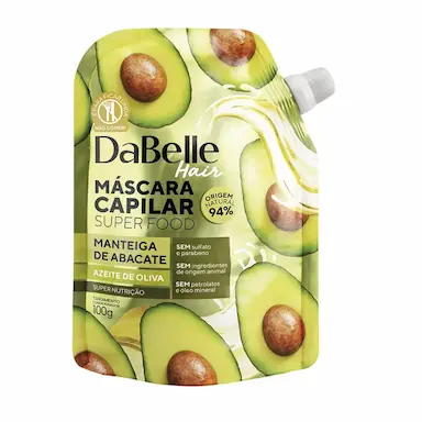 Máscara Capilar Dabelle Super Food Manteiga de Abacate e Azeite de Oliva com 100g