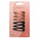 Kit Tic Tac para cabelo Lanossi Black Rose com 6 unidades