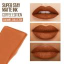 Batom Líquido Maybelline SuperStay Matte Ink Coffee Edition Cor Caramel Collector com 5ml