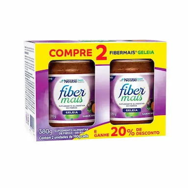 Kit Fiber Mais Geleia com 2 unidades de 190g cada