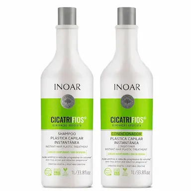 Kit Inoar Cicatrifios Shampoo com 1L + Condicionador com 1L