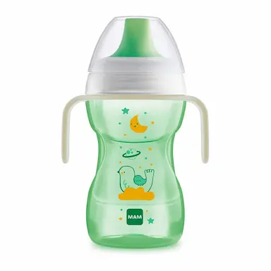 Copo de Treinamento MAM Fun To Drink Verde 8+ Meses 270ml
