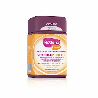 Vitamina D Addera 2.000UI +Imunidade com 90 comprimidos