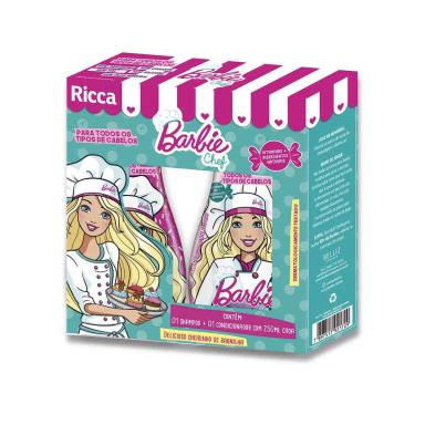 Kit Shampoo + Condicionador Ricca Barbie Chef com 250ml cada