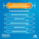 Vitamina D Inpruv D 2.000UI Sabor Doce de Leite  Zero Açúcar 30 comprimidos mastigáveis