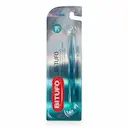 Escova de Dente Bitufo Extramacia Dois Tufos com 1 unidade + 2 protetores de cerdas
