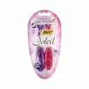 Kit Aparelho de Depilar Bic Soleil com 4 unidades + Porta Biquíni Exclusivo