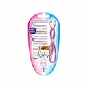 Kit Aparelho De Depilar Bic Soleil Clic + 6 cartuchos
