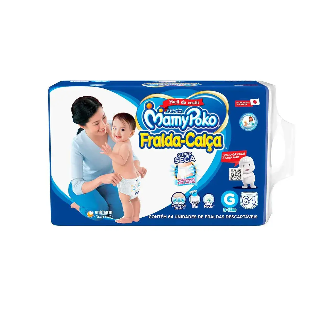 Fralda Calça Infantil MamyPoko G - 64 Unidades