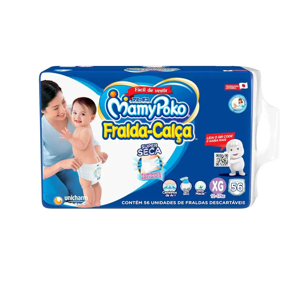 Fralda Calça Infantil MamyPoko XG - 56 Unidades