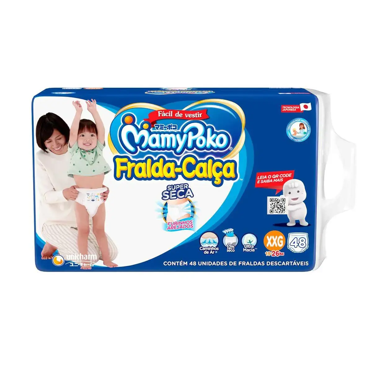Fralda Calça Infantil MamyPoko XXG - 48 Unidades